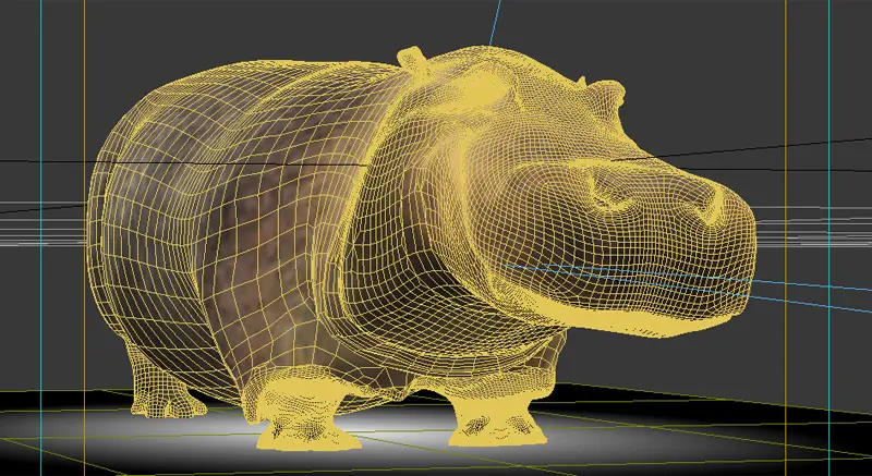 hypo alpe adria hippo 3d wireframe